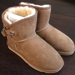 Ugg Swarovski elements ankle sheepskin boots